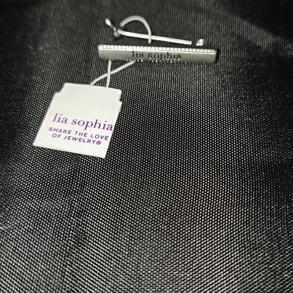 Lia Sophia Brand Jewelry Silver Retired Necklace Extender Shortener New - Picture 6 of 10